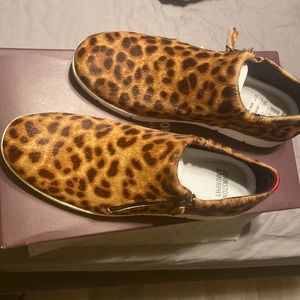 Fur Animal print sneakers